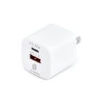 Cube® - White Ultra Fast Dual PD-Type-C + QC 3.0 USB Block Rapid Charger
