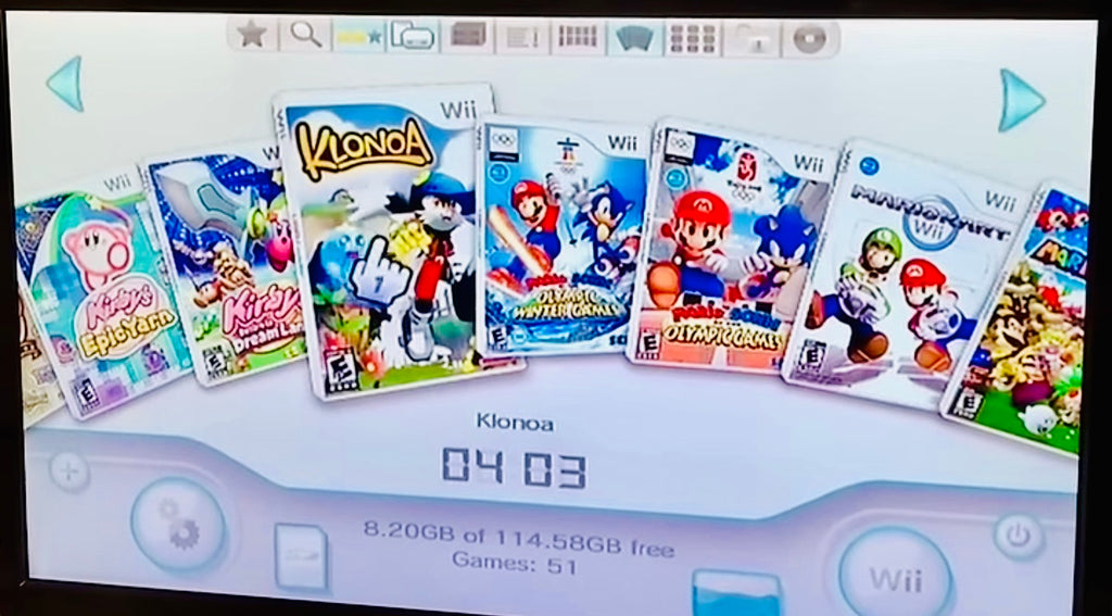 Modded Wii w/ 200 Games From Wii Gamecube N64 Gameboy and GBA Games
