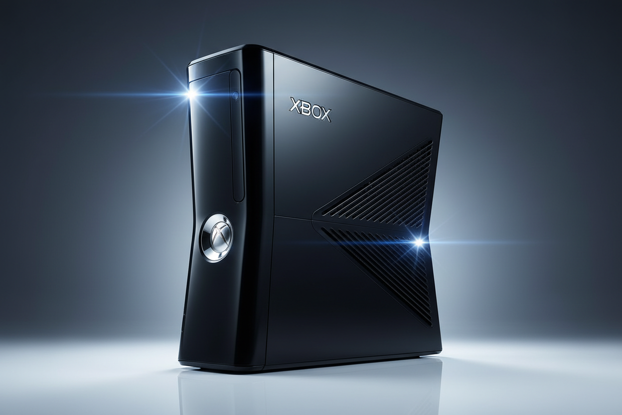 BLACK XBOX 360 CONSOLE MAKE IT SHINE STAND OUT TO CUSTOMERS WHEN THE SEE THE IMAGE