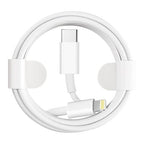 Cube® - White 6.5ft Type C to iPhone Round Rapid Cable in Premium Packaging